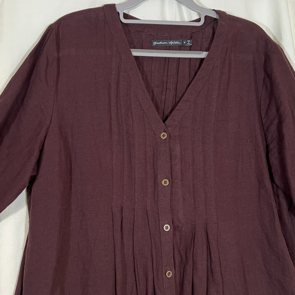 Gudrun Sjoden Linen Tunic Dress NWOT Medium